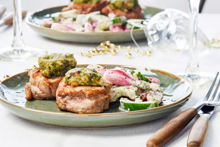 Varkenshaas-voorgerecht